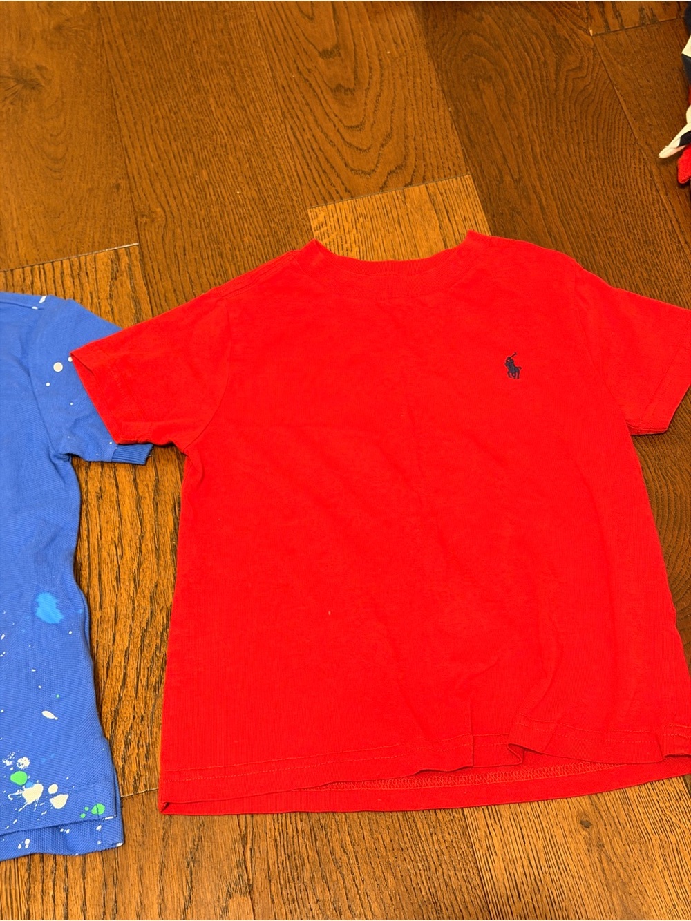 Ralph Lauren Red Short-Sleeve Tee with Navy Pony
